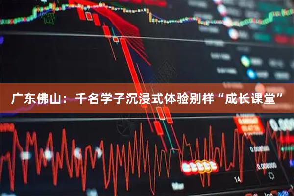 广东佛山：千名学子沉浸式体验别样“成长课堂”